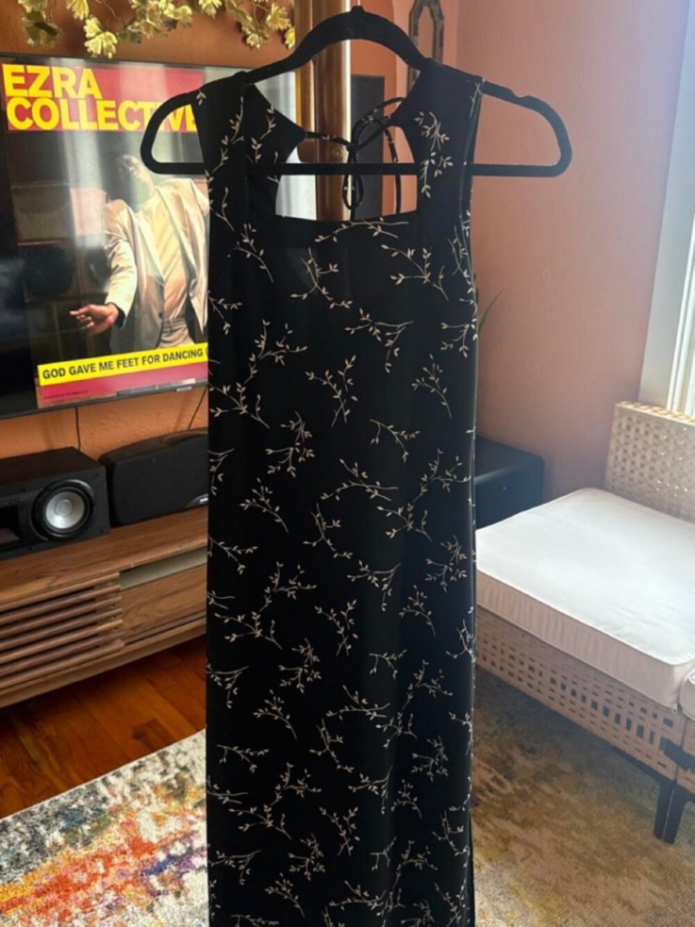 I.N. Girl Women's Black and Navy Dress